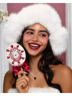 Strawberry Cupid Hand Mirror Red